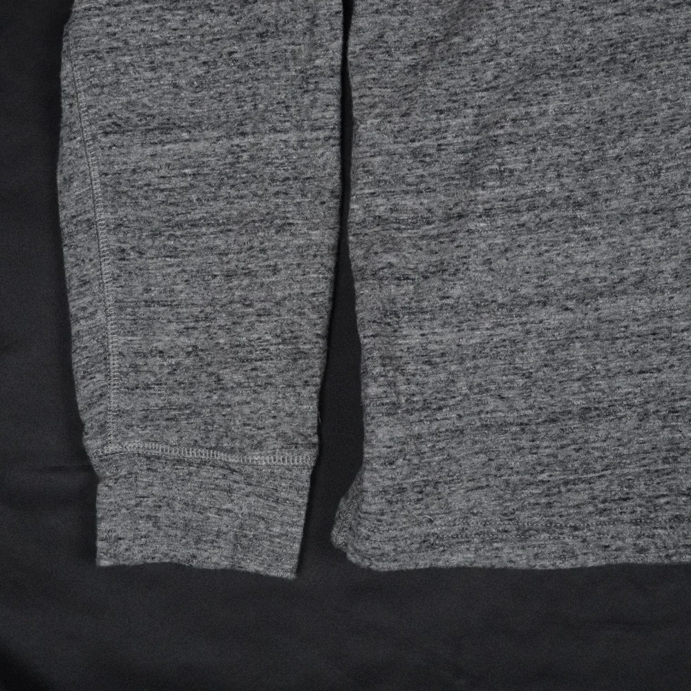 J.Crew Quarter Zip Pullover Mens XL Heather Gray Marled 100% Cotton